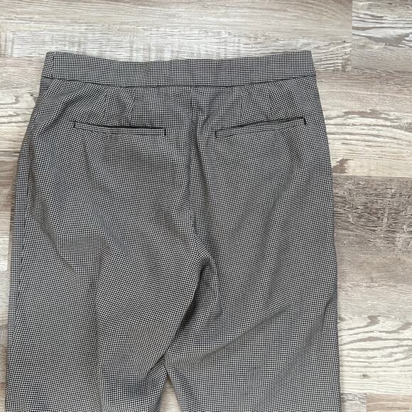 Babaton Atelier Houndstooth Trousers Gray Straight Leg Work Pant - Picture 6 of 7